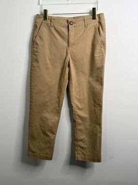 Loft The Slim Monroe Chino Pants Womens Size 4 Petite  Beige Classic Preppy
